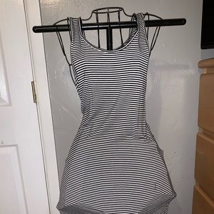 Striped Knee length Sundress